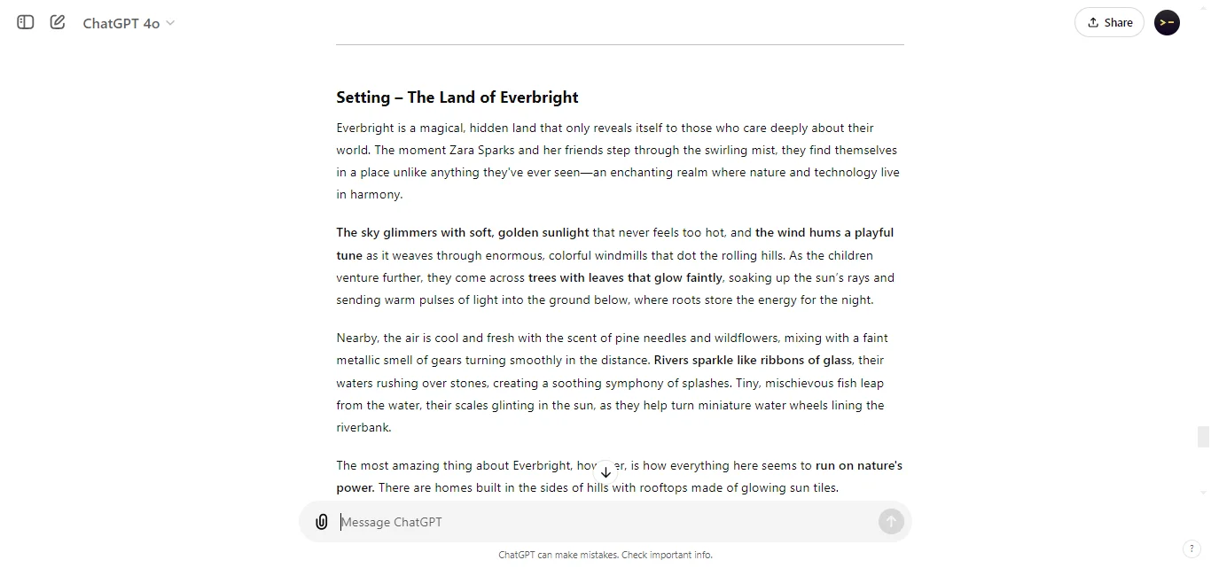 Describe the Setting 