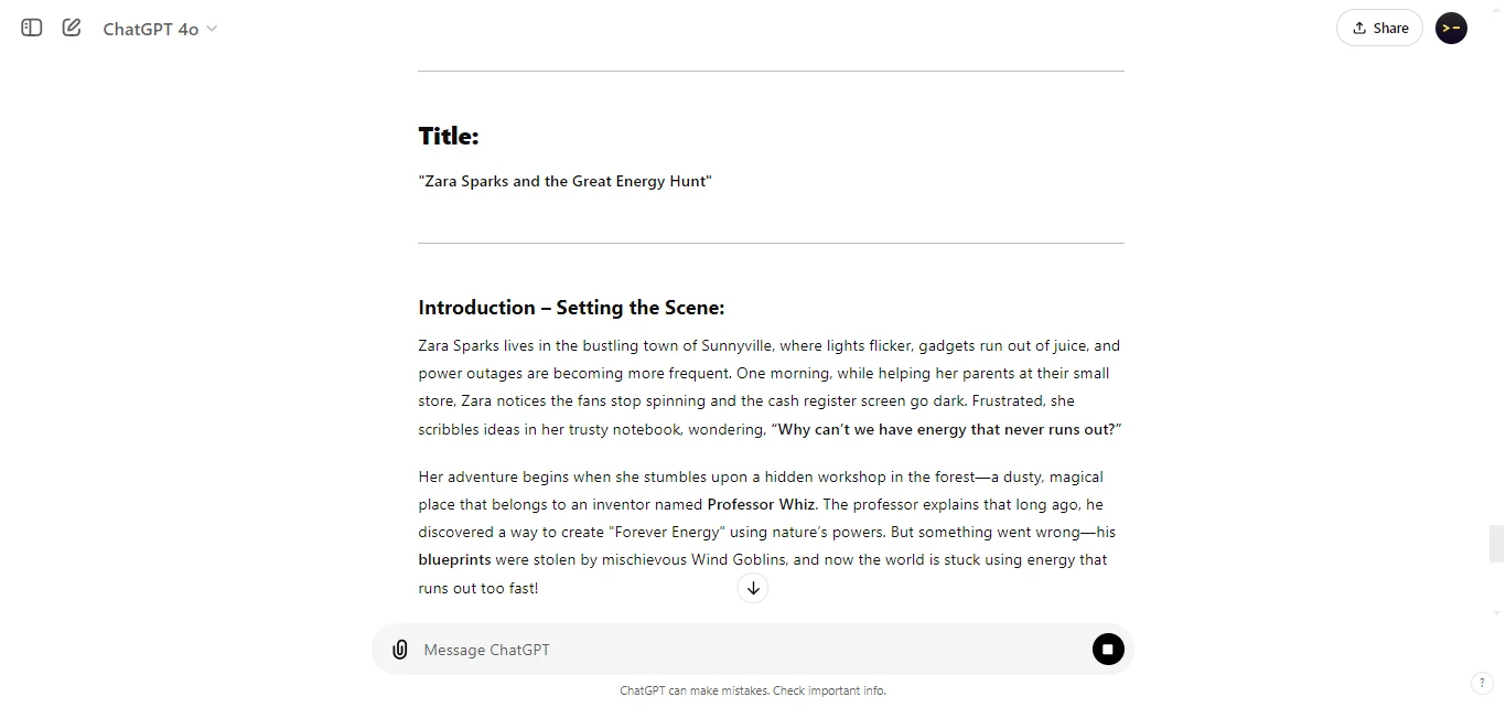structure a basic prompt