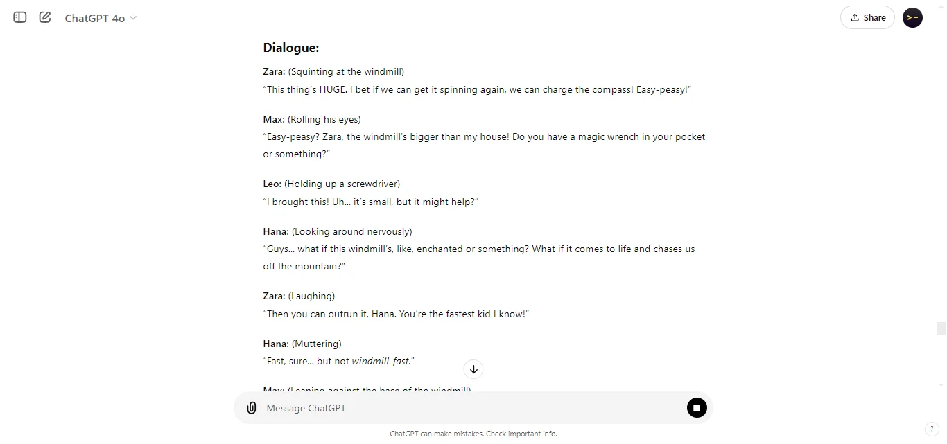 Develop Dialogue Samples 