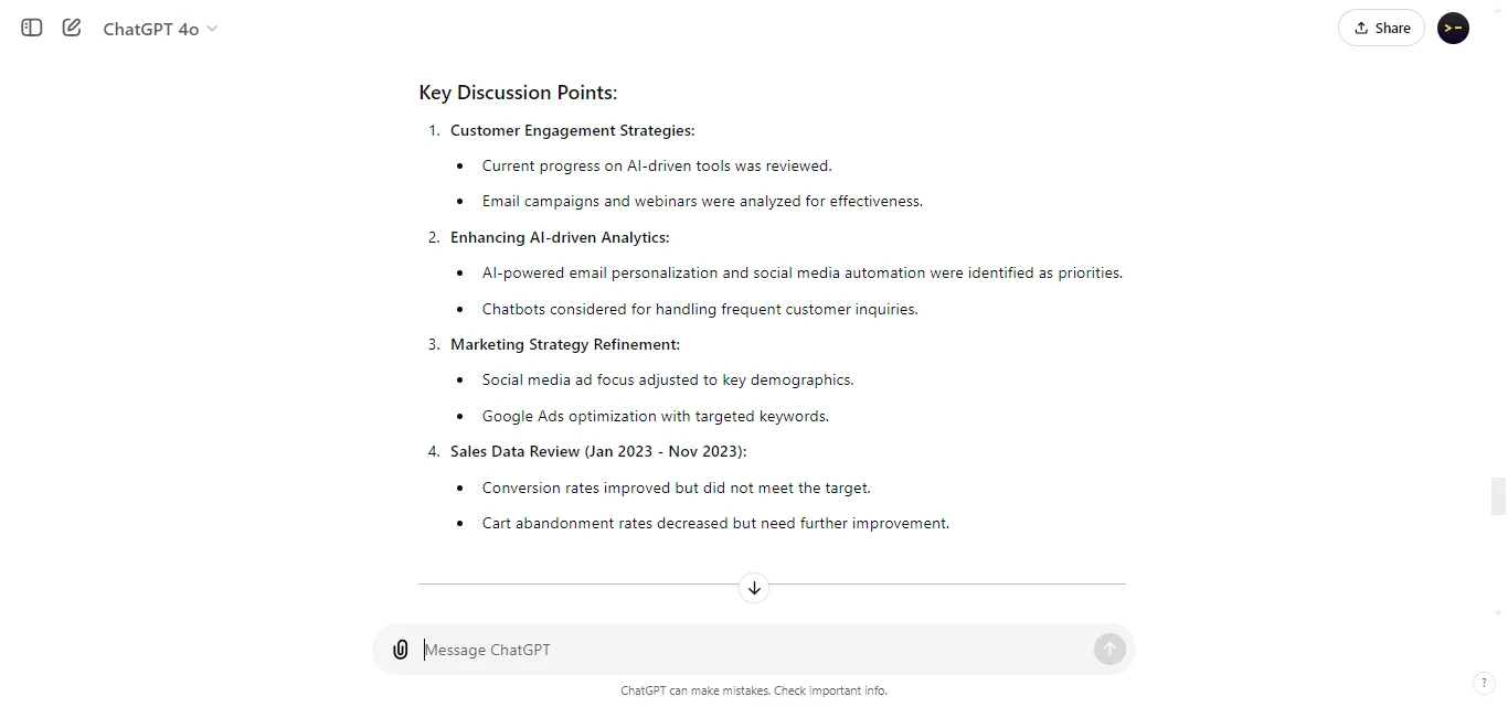 To Create Action Items