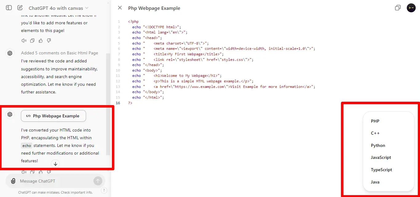 Porting Code to Different Languages