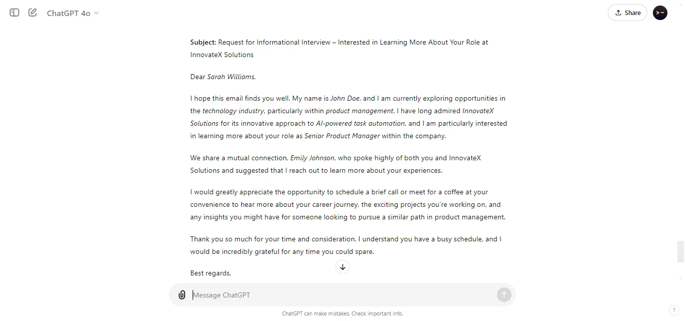 Requesting a Meeting