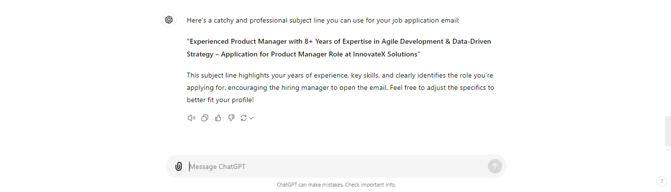 Creating Email Subject