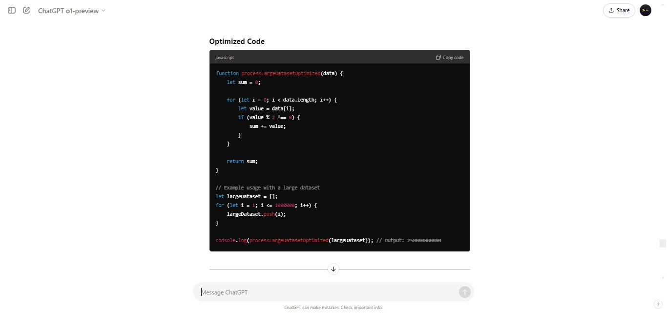 Optimize Code for Performance