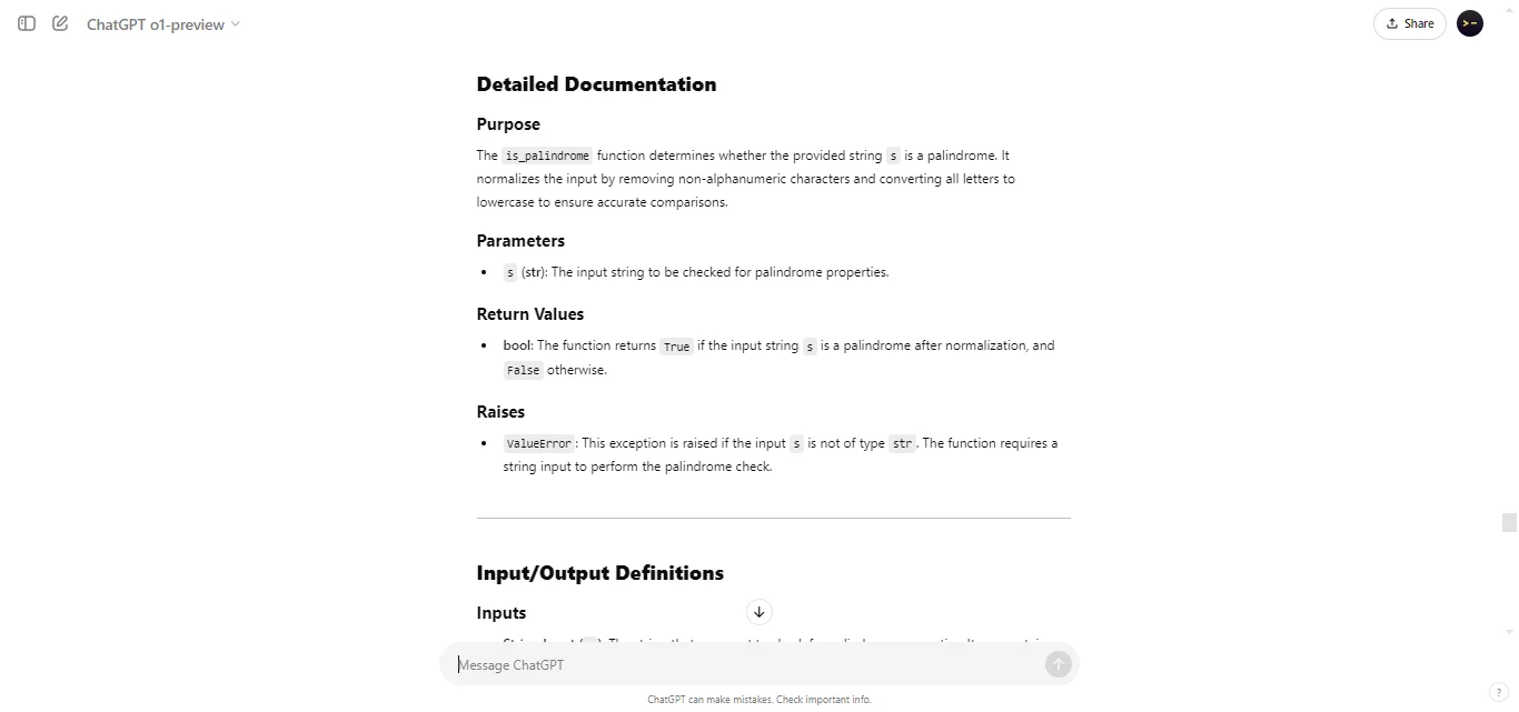 Create Code Documentation