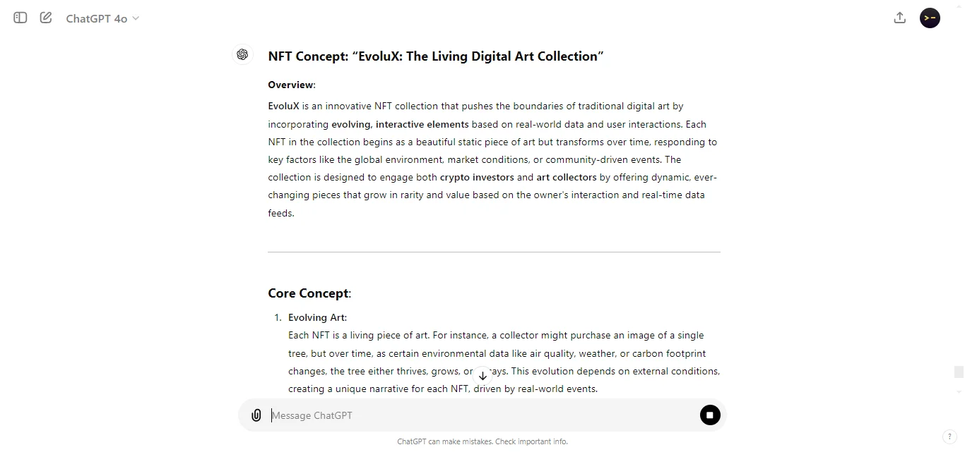 Develop NFT Concept