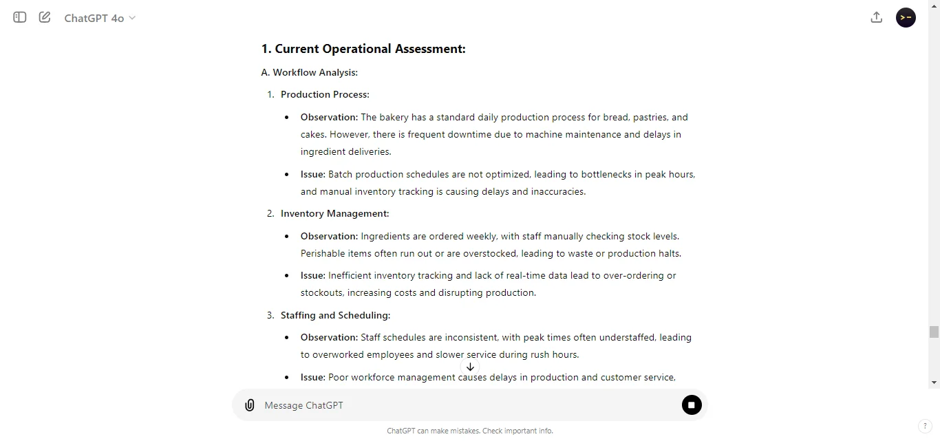 Operational Efficiency Improvement