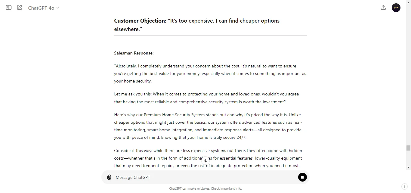 Handling Customer Objections