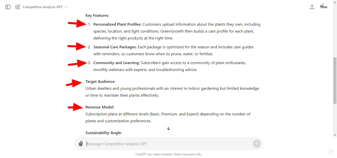 Tailored Suggestions