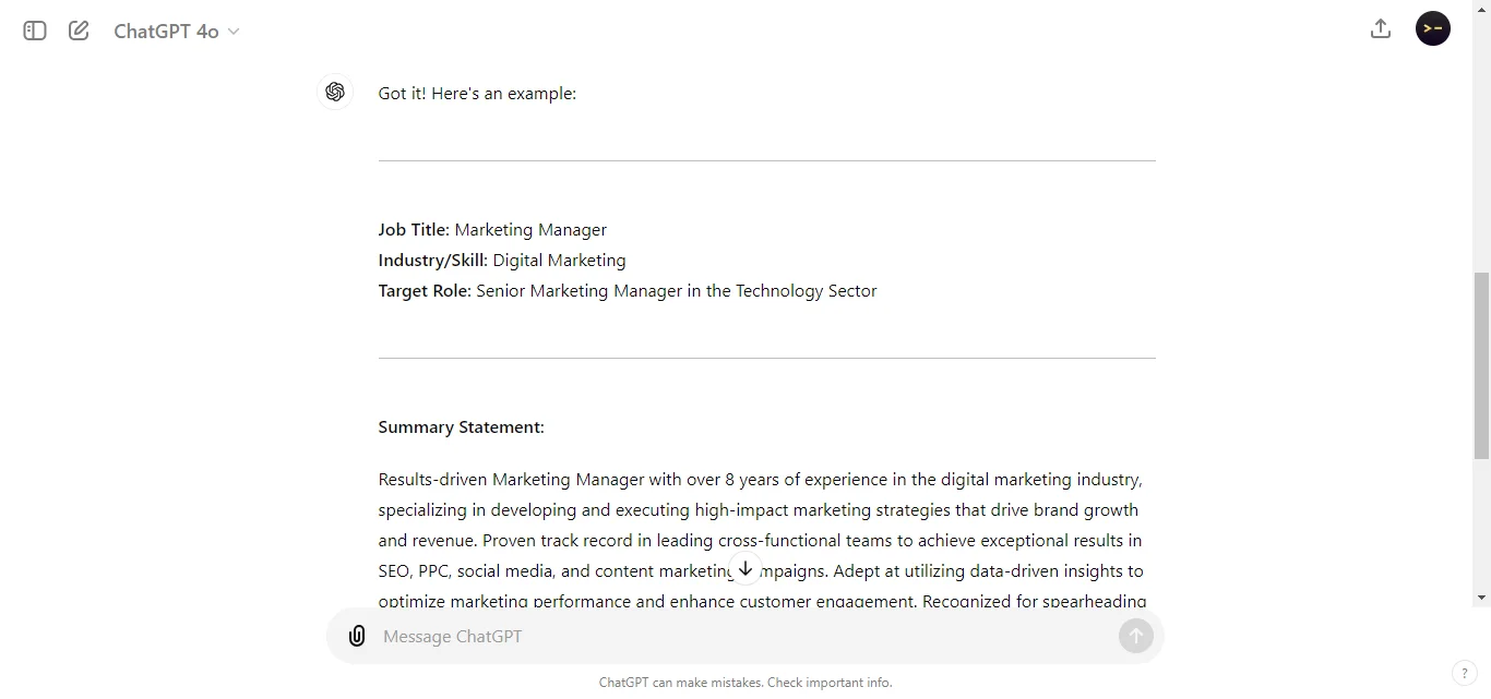 Crafting a Strong Summary Statement