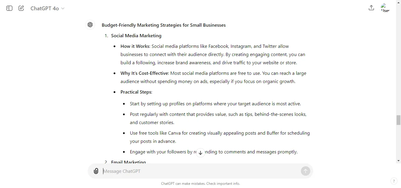 Prompt For Budgeting