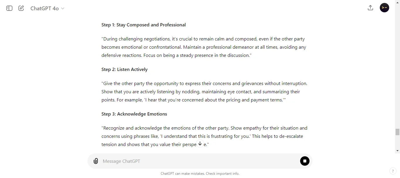 Handling Difficult Negotiations