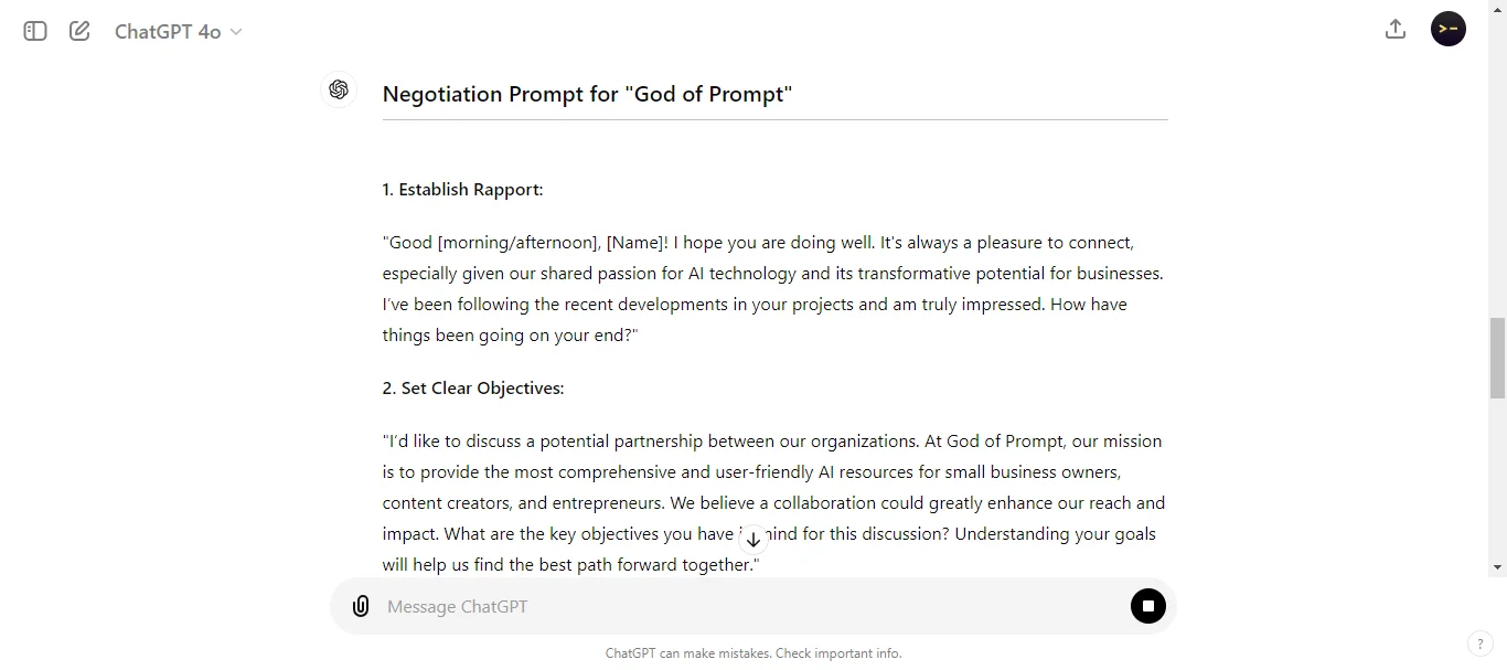 Starting the Negotiation