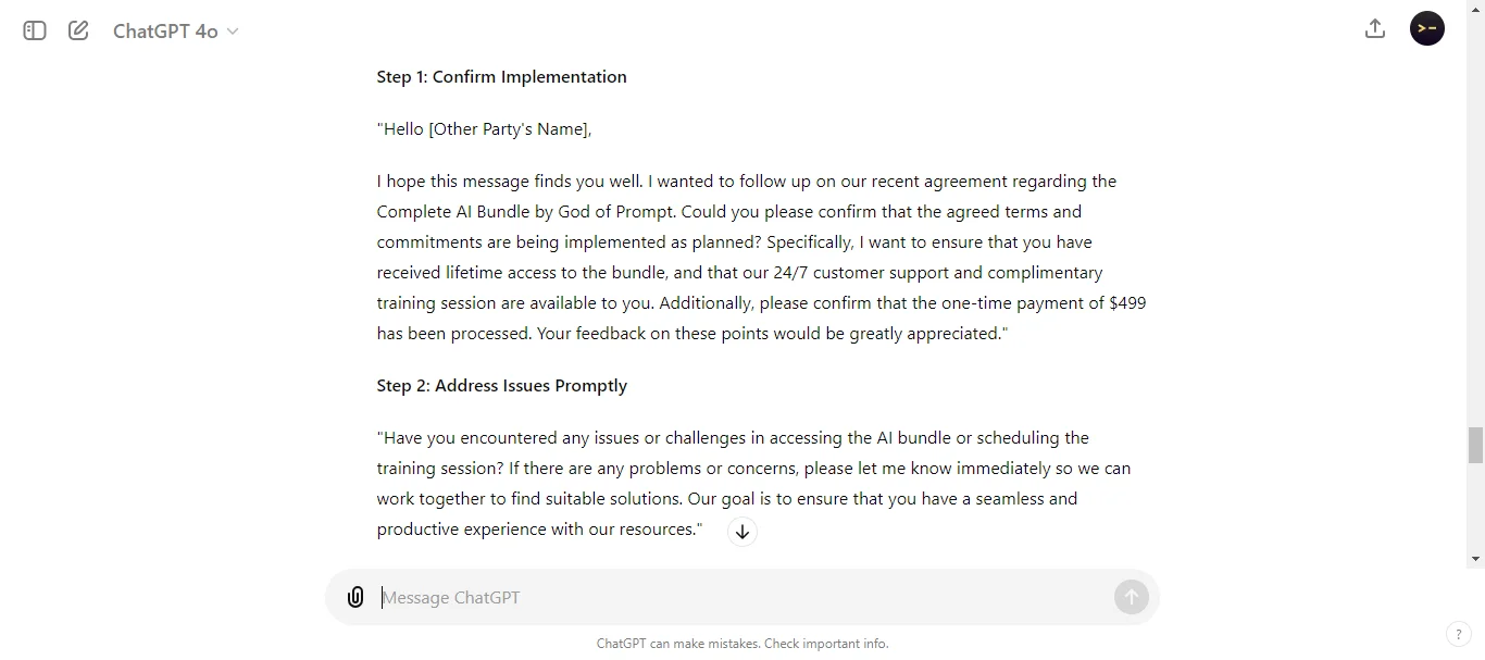 Post-Negotiation Follow-Up