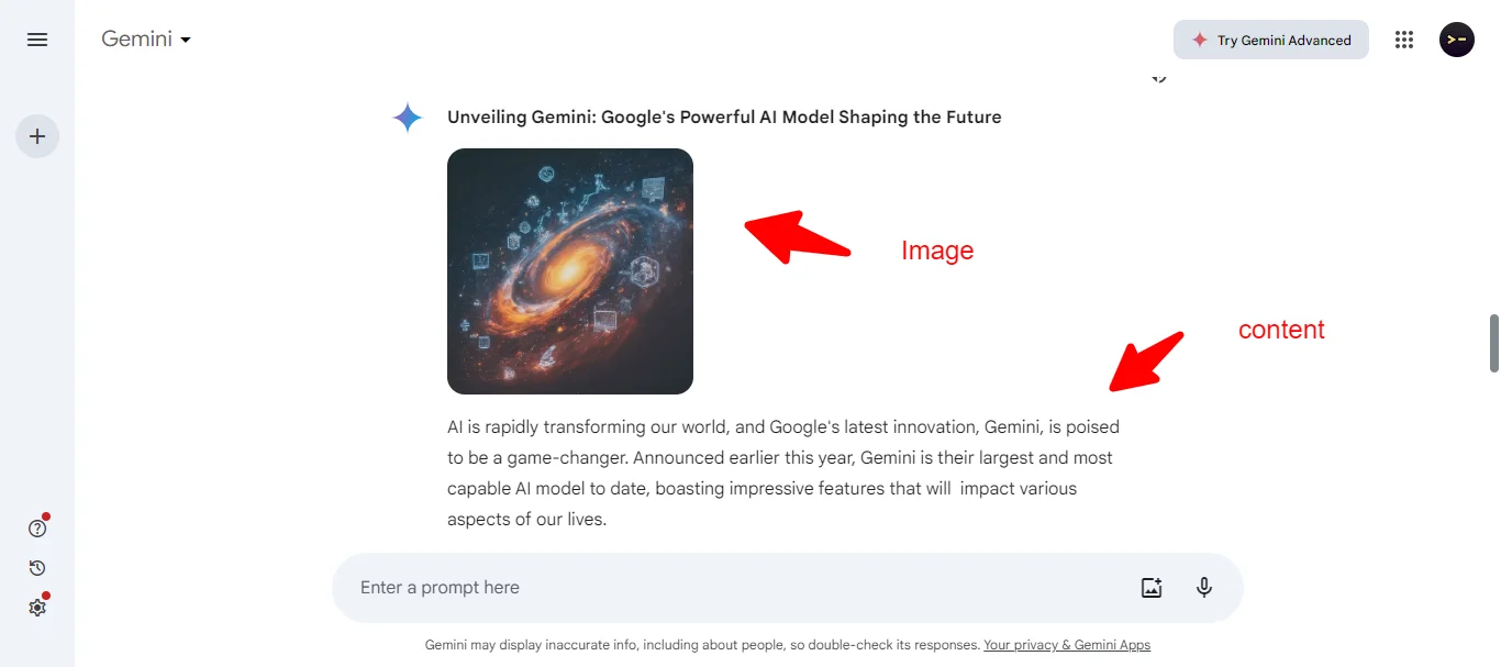 Use Gemini AI To Create Different Contents
