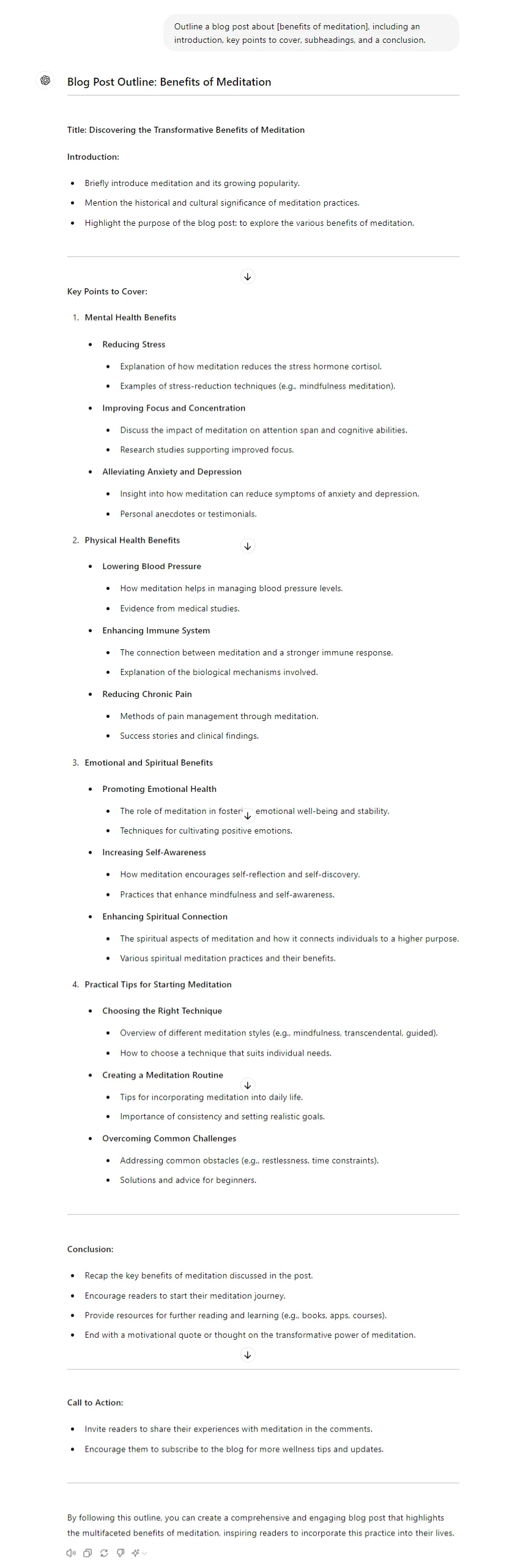 Structuring Blog Posts