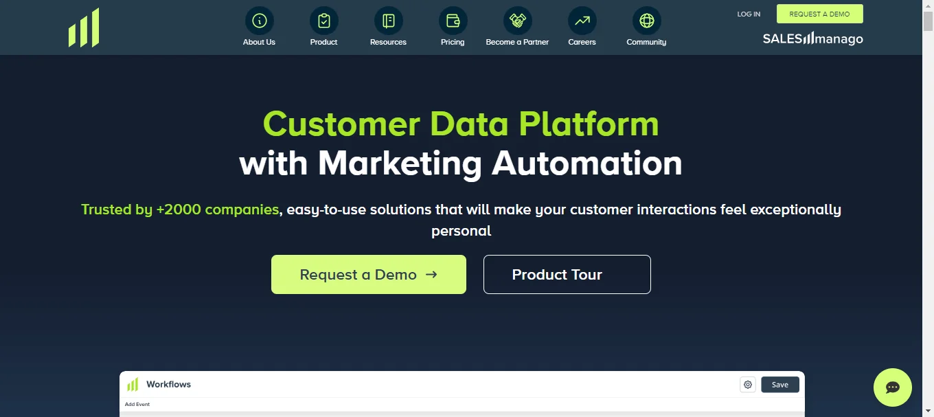 SALESmanago homepage