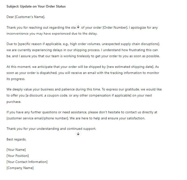 polite customer casestudy response