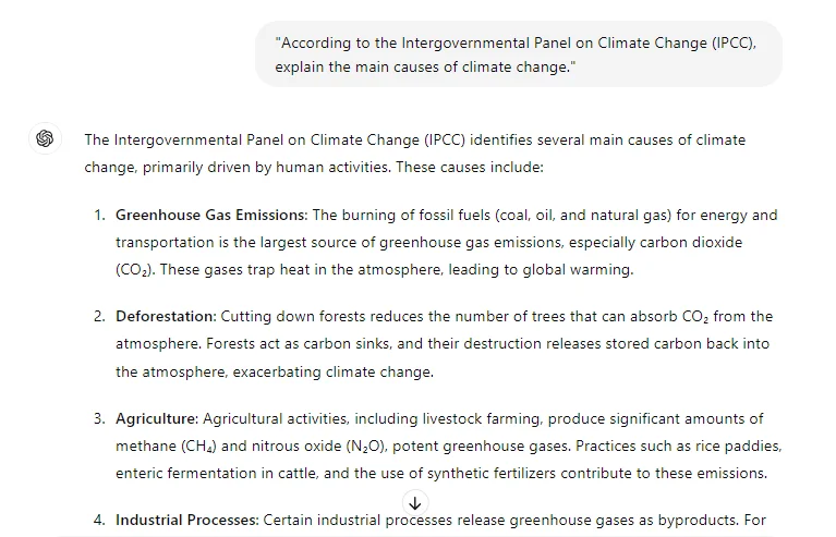 according to prompting