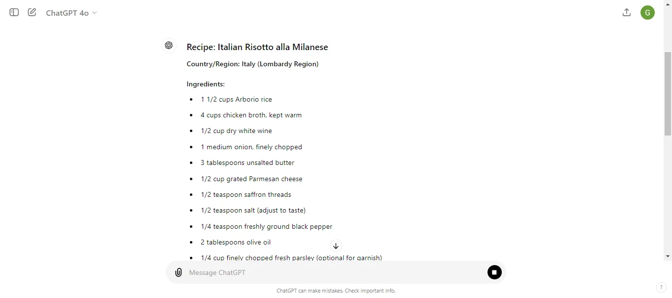 International Cuisine