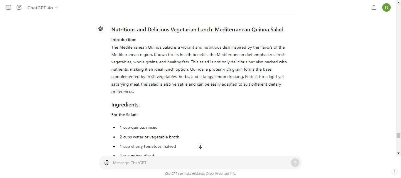 Vegetarian Meals