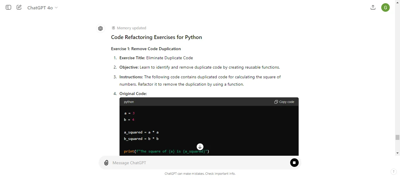 Code Refactoring Exercises for Python