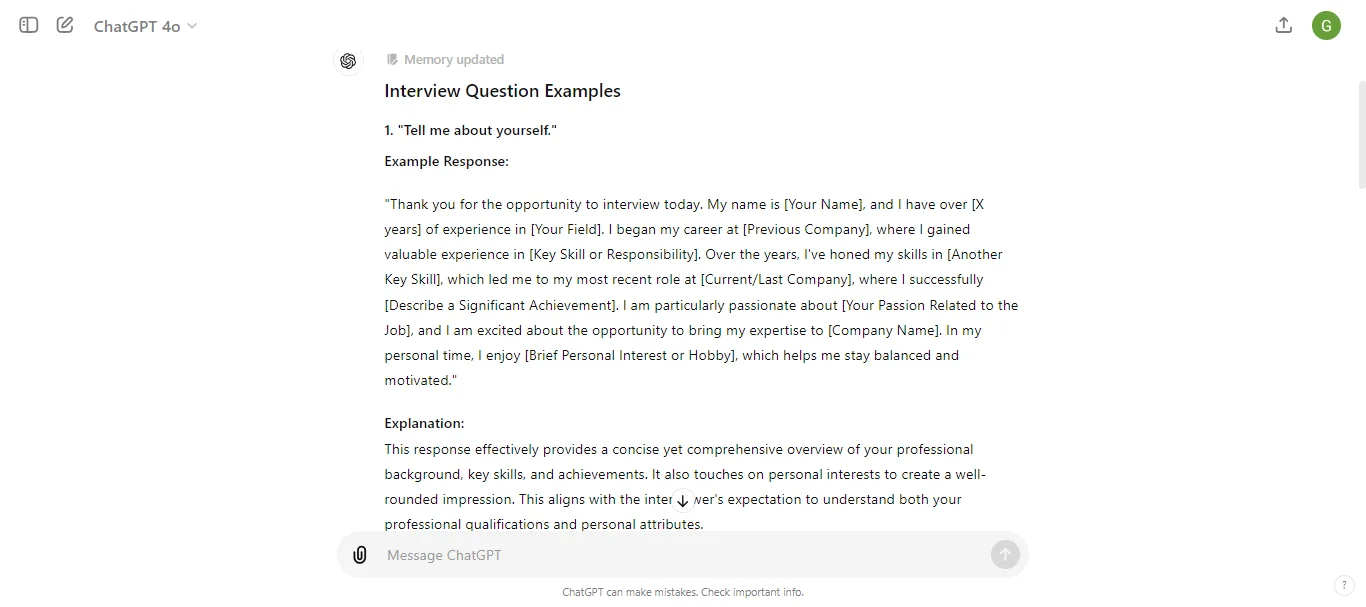 Common Interview Questions