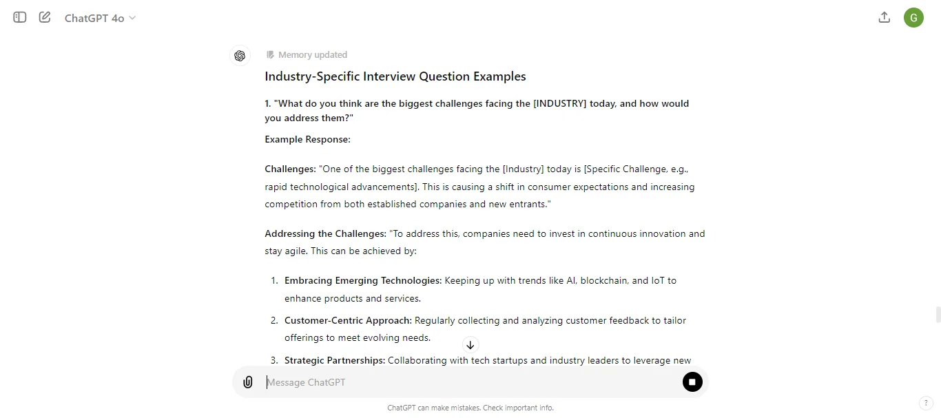 Industry-Specific Questions