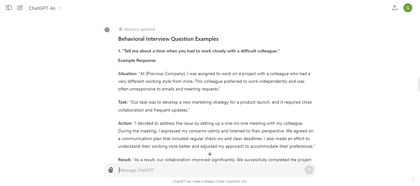 Behavioral Questions