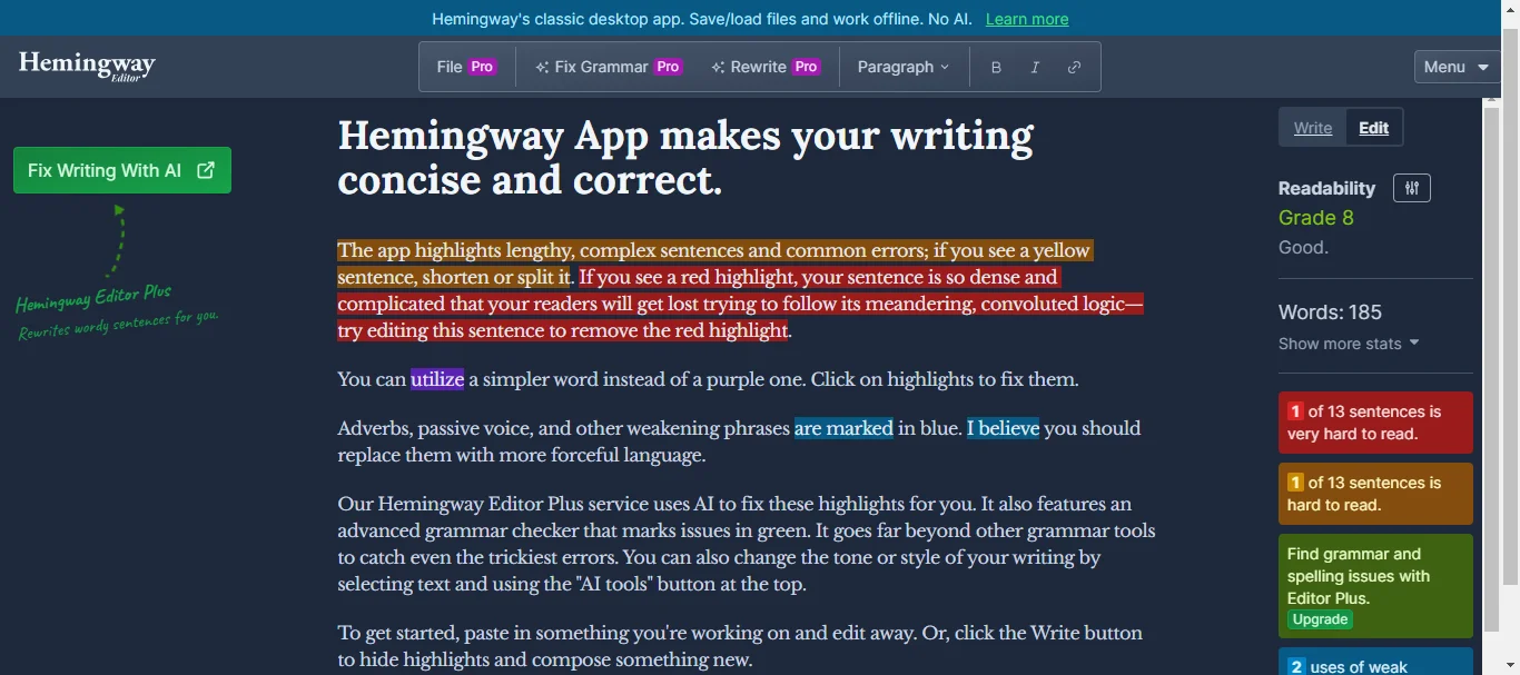 Hemingway-Editor