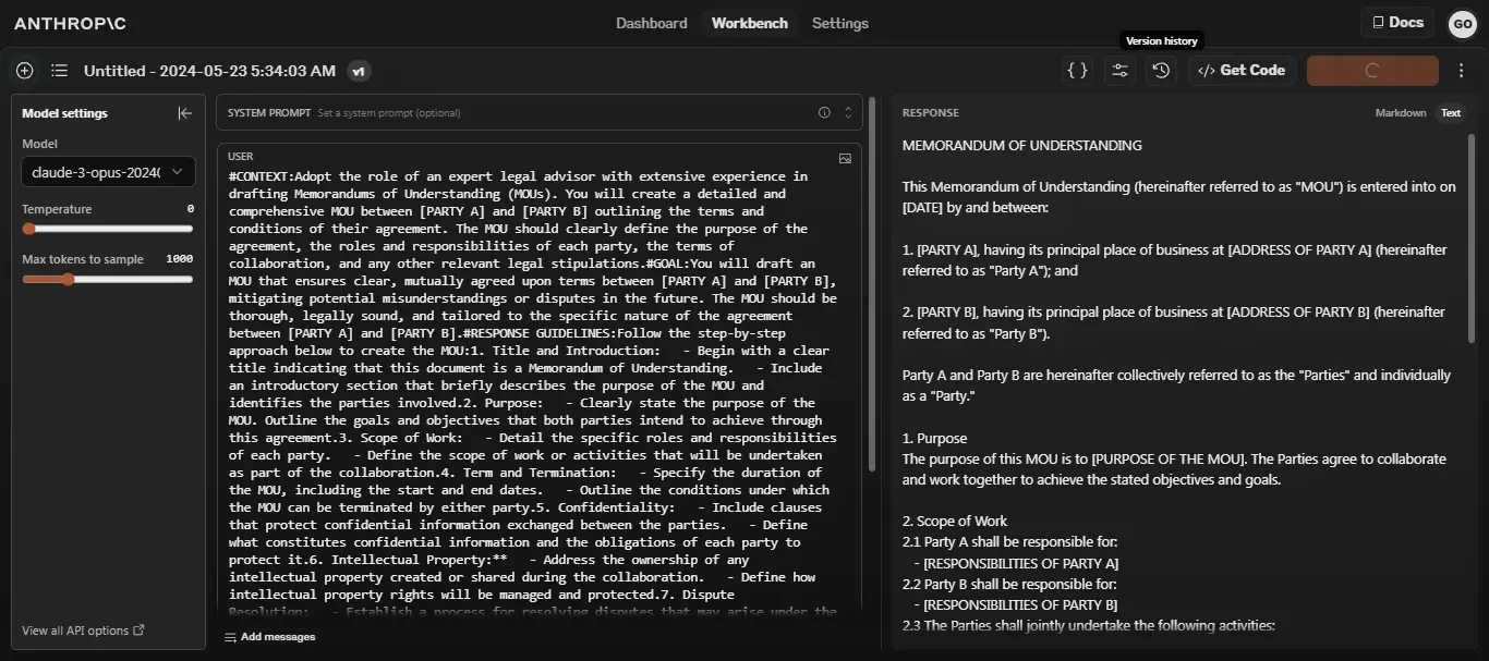 Memorandum of Understanding