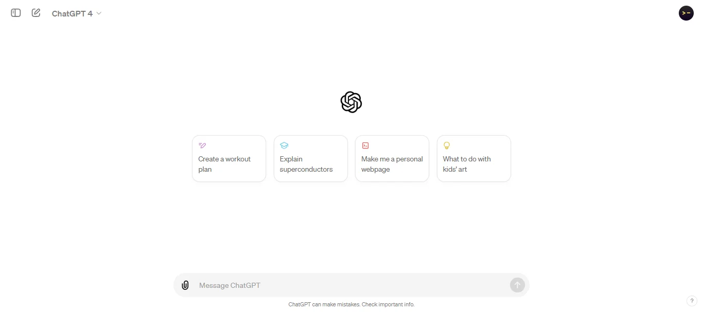 ChatGPT sign in page