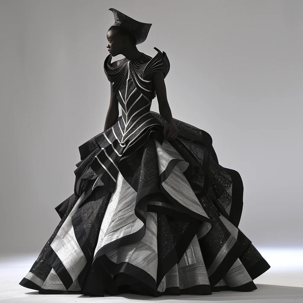 Unusual shape gowns