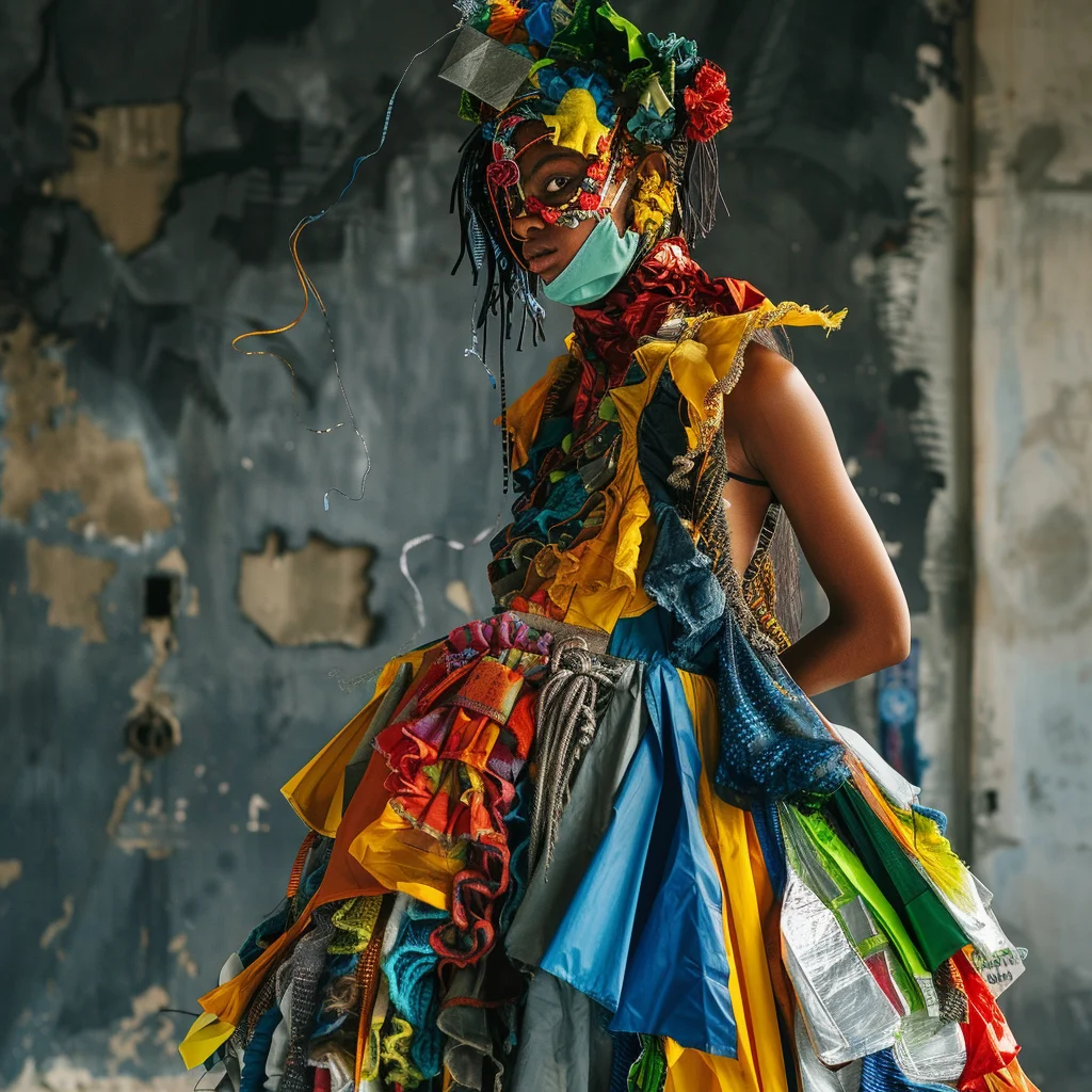 Outfits made from recycled materials