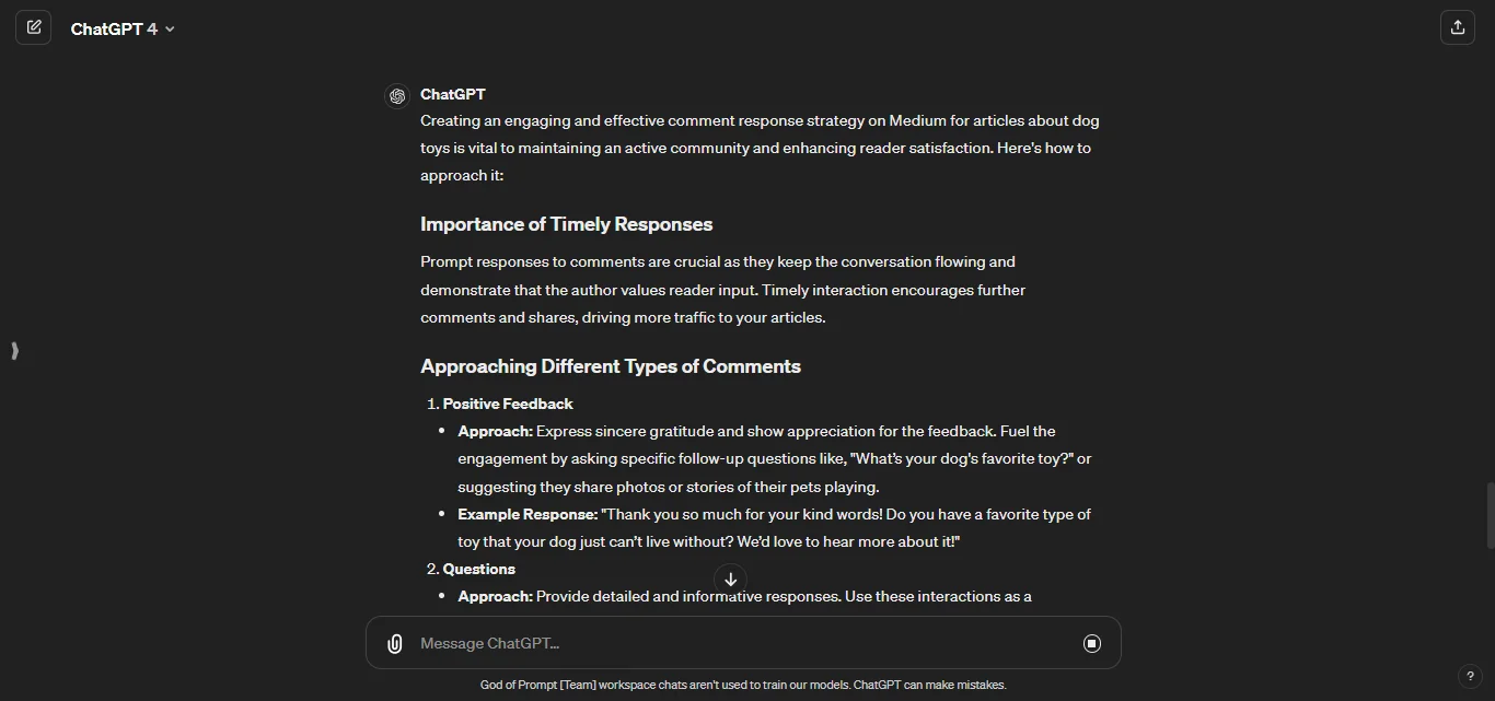 Engaging with Comments