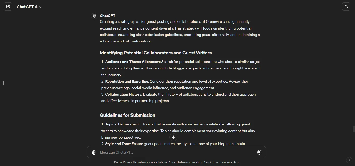 Guest Posting and Collaborations