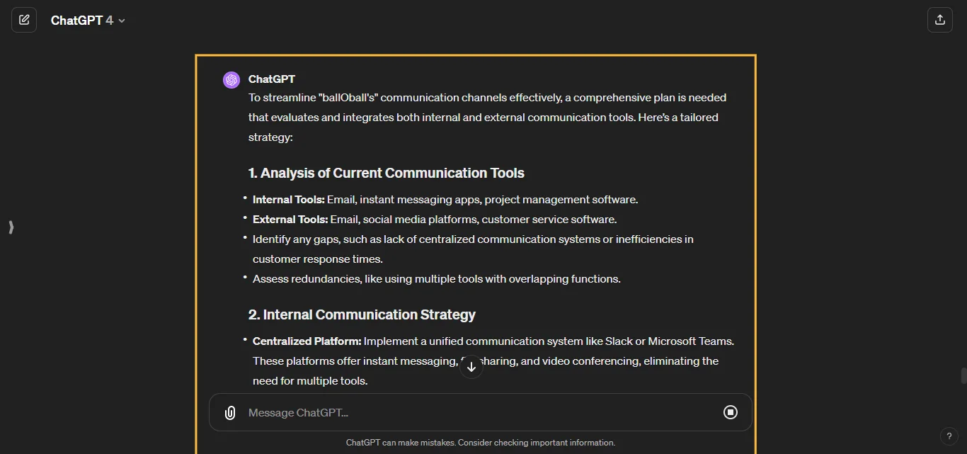 Streamline Communication Channels ChatGPT Prompt