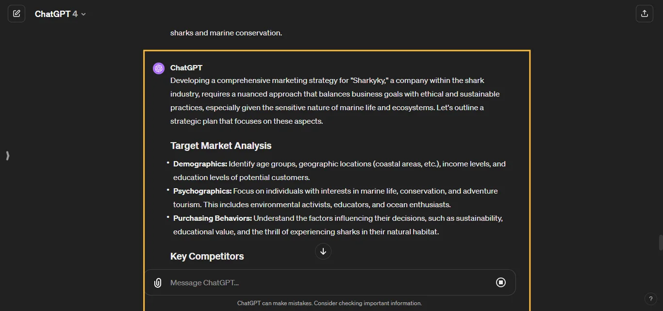 Draft a Marketing Strategy ChatGPT Prompt
