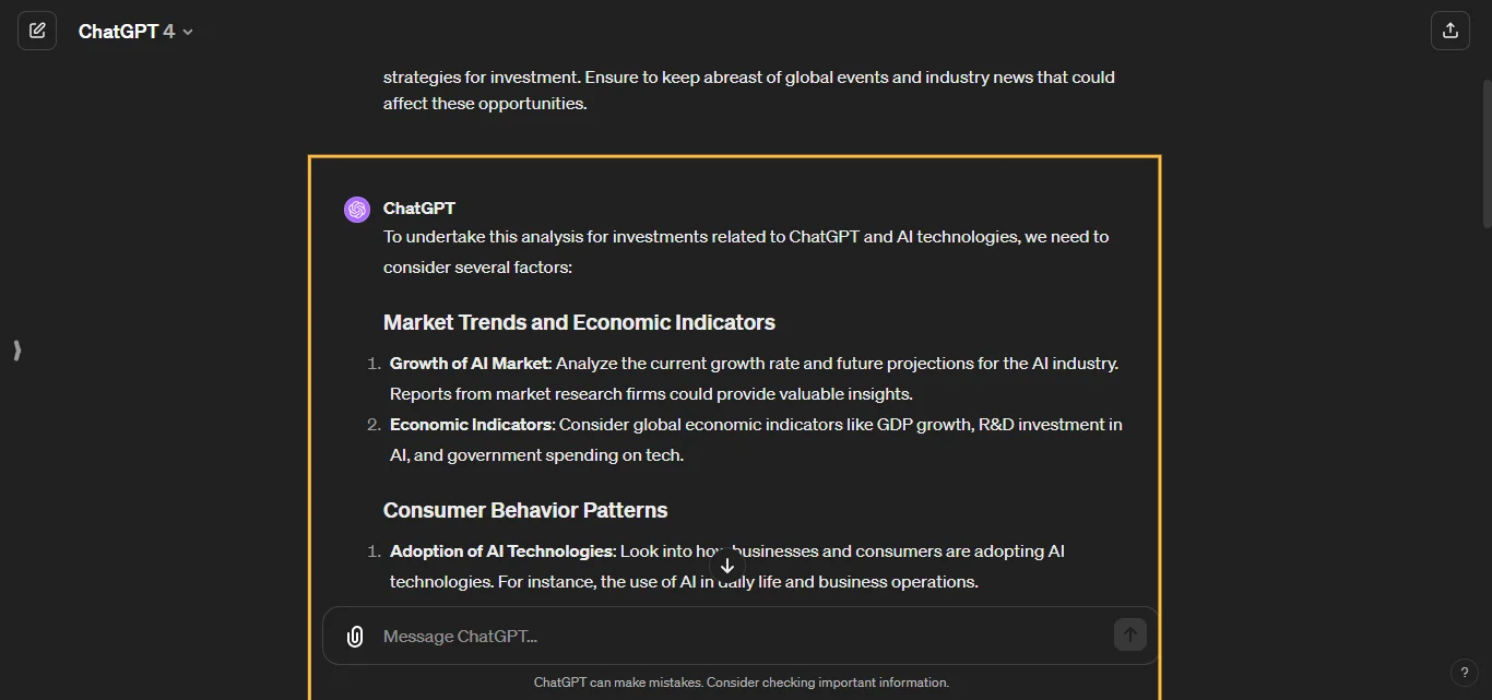 Identify Investment Opportunities Chatgpt AI Prompt