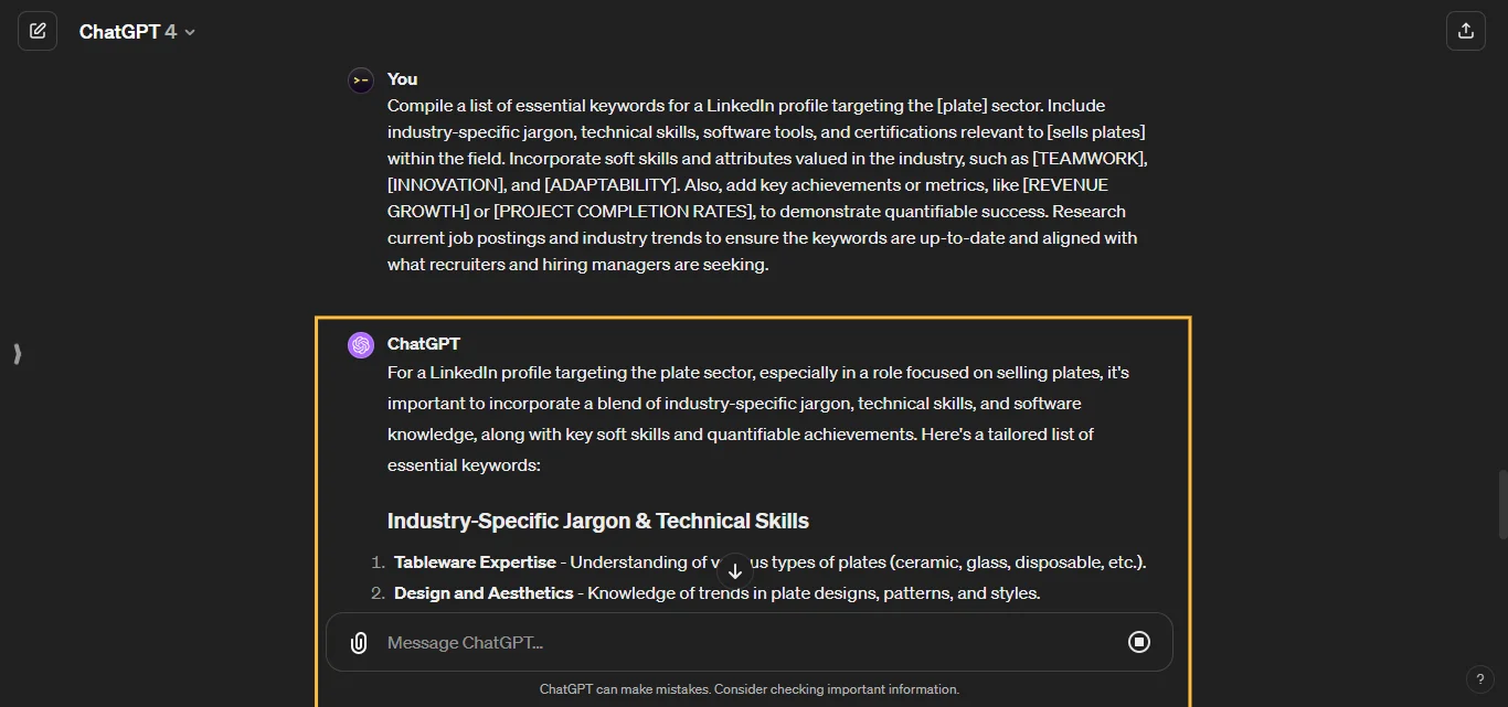 Important Keywords Chatgpt Prompts