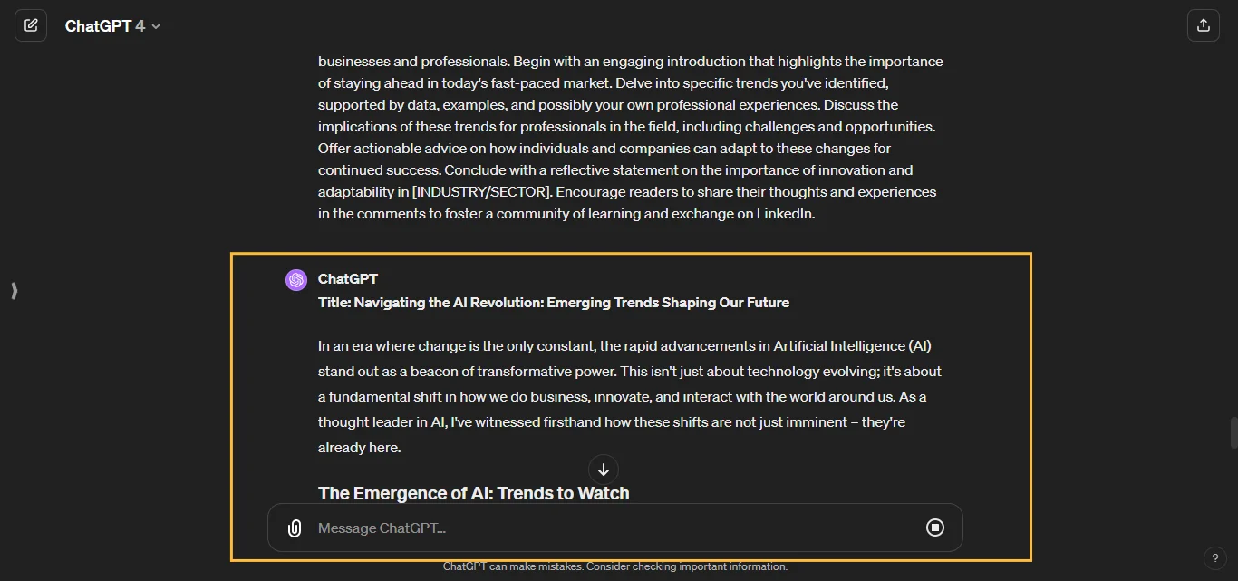 Draft an Article Chatgpt Prompts