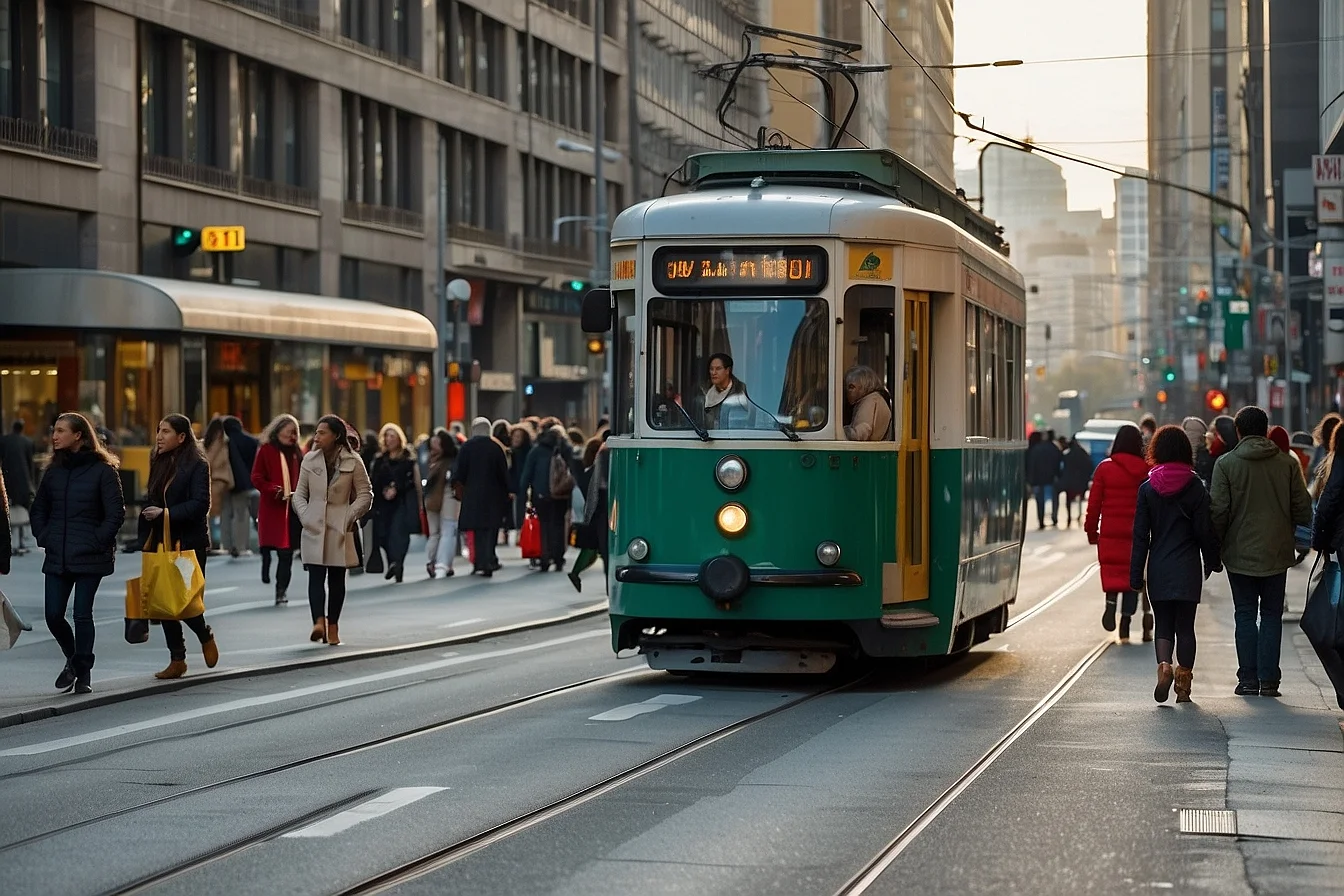 Busy City Streets leonardo image