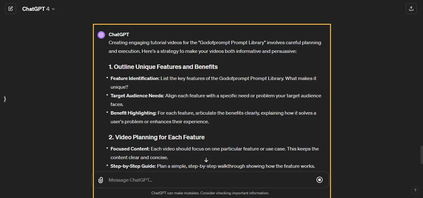 Create Tutorial Videos for Tech Products ChatGpt Prompts