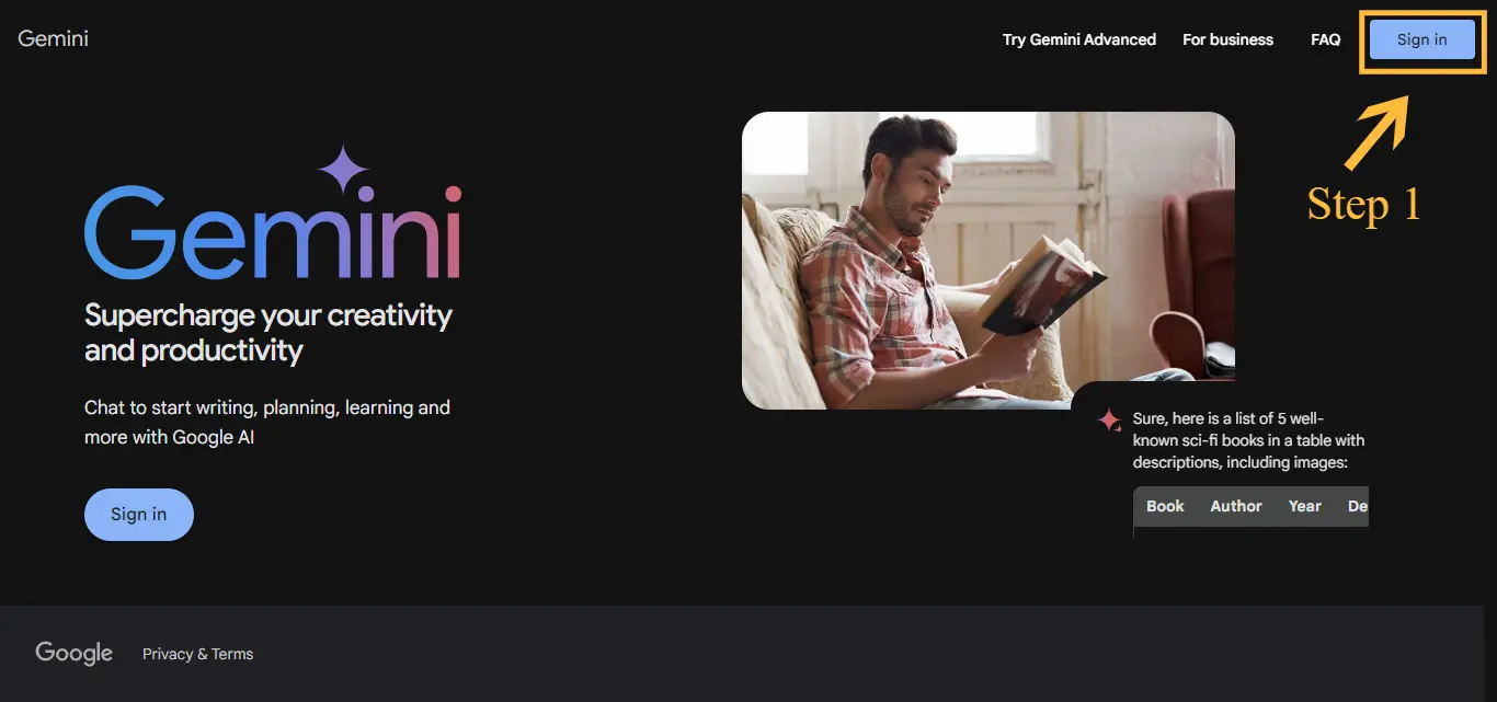 How to Use Gemini AI: Image #1
