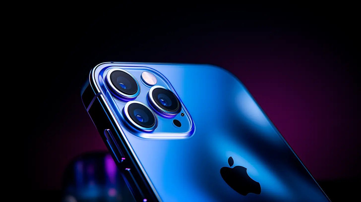 Sapphire iPhone Image Generated in Midjourney v5.2