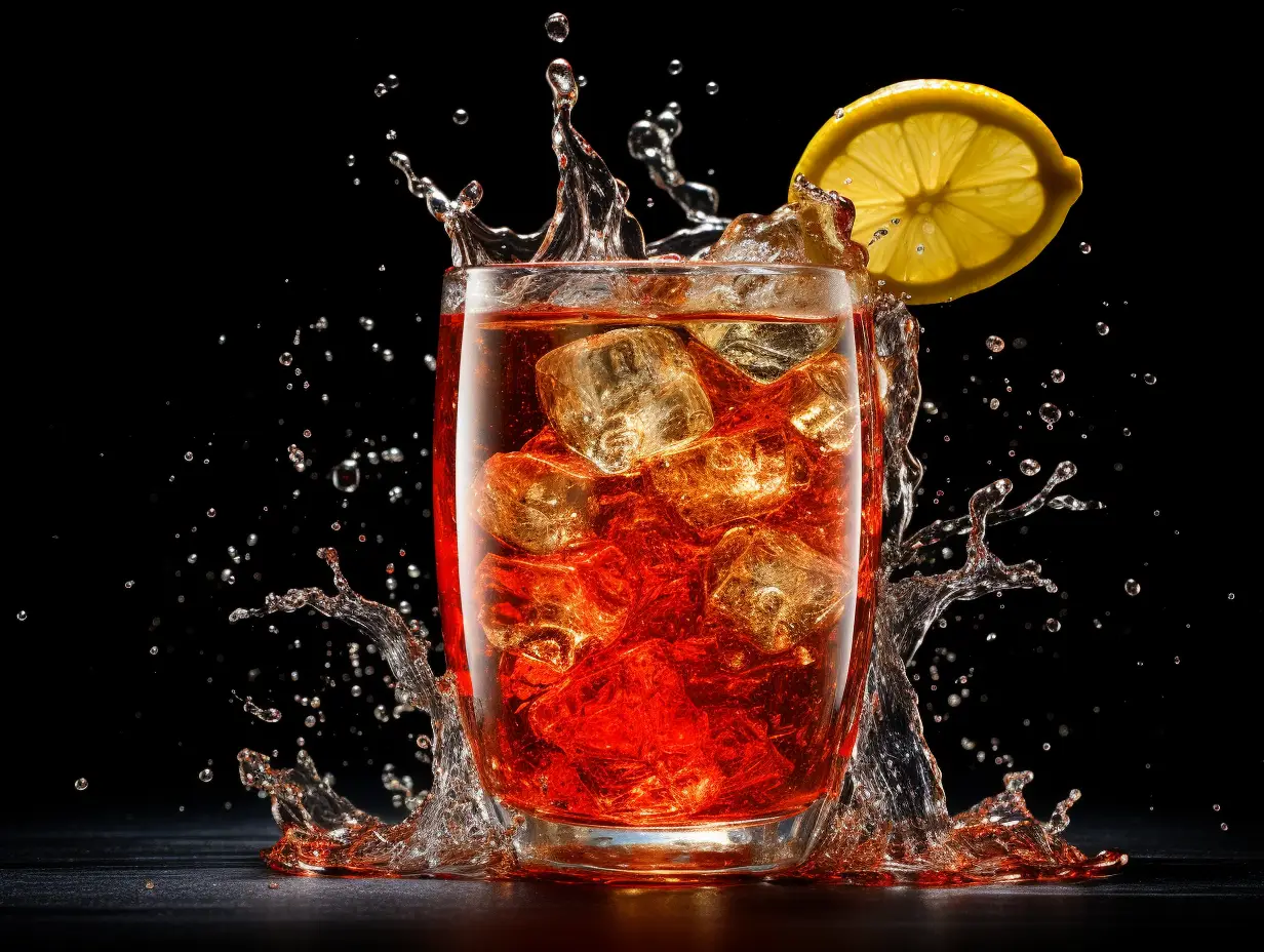 Glass Drink Photography Generated in Midjourney v5.2