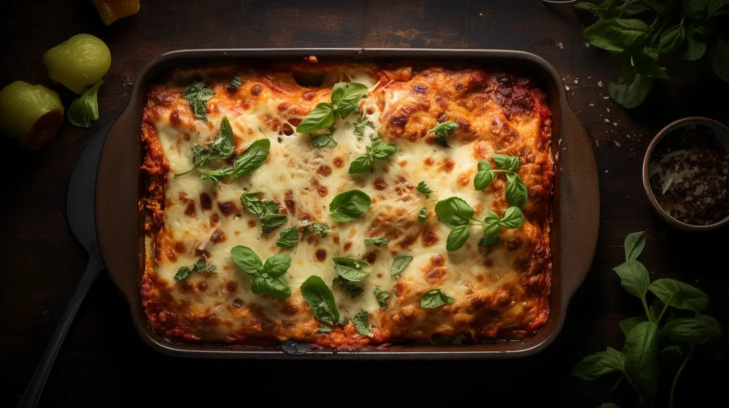 Image of Lasagna Generated in Midjourney v5.2