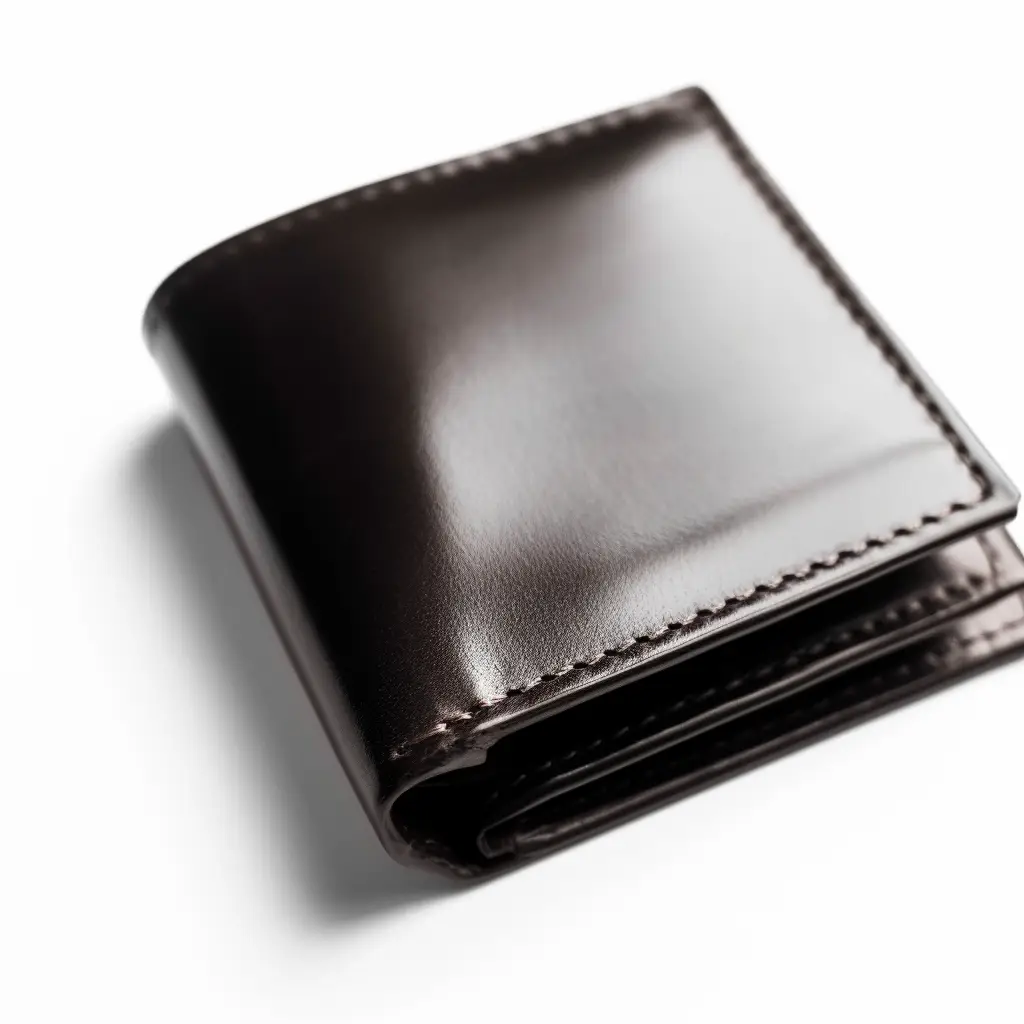 Brown Wallet Photograph Generated in Midjourney v5.2