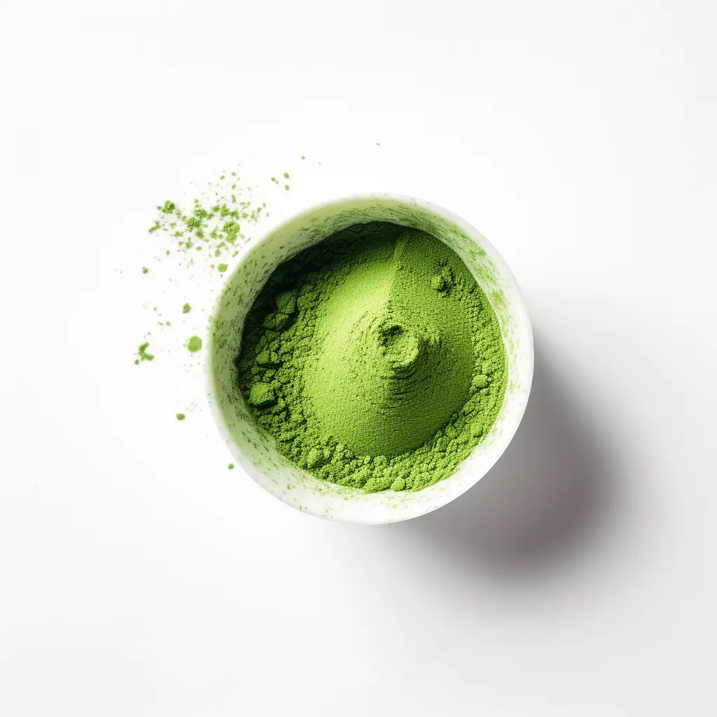 Matcha Powder Photograph Generated in Midjourney v5.2