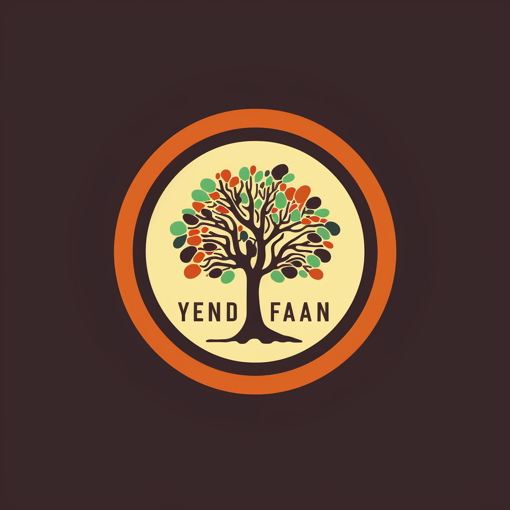 Vegan brand logo idea created in Midjourney